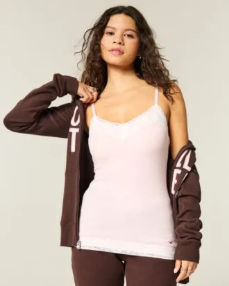 Lace Trim Layering Cami