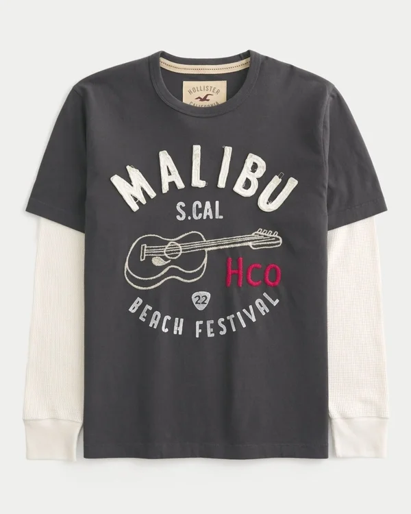 Layered Long-Sleeve Logo Graphic Tee Layered Long-Sleeve Logo Graphic Tee