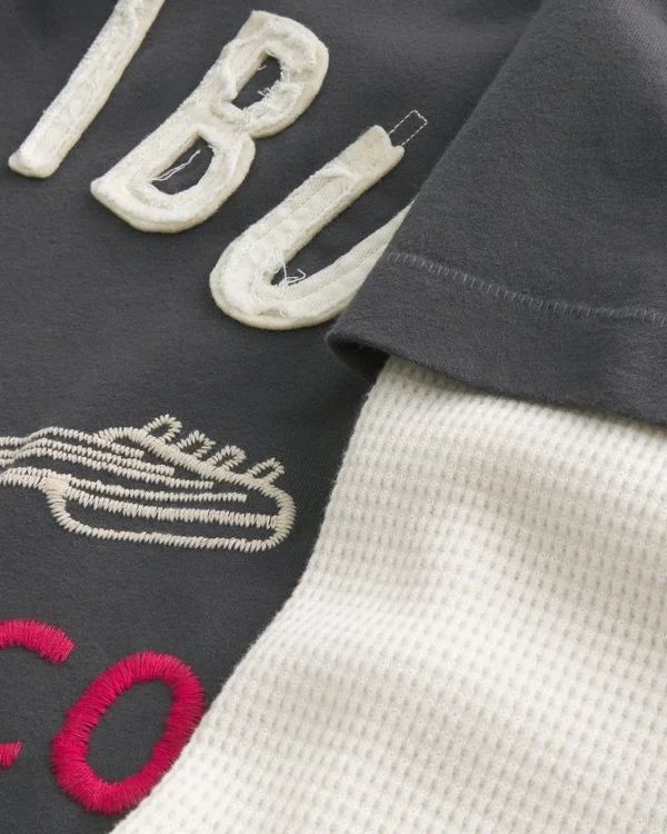 Layered Long-Sleeve Logo Graphic Tee Layered Long-Sleeve Logo Graphic Tee