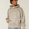 Leopard Print Baggy Cinch Hoodie