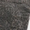 Leopard Print Baggy Painter Jeans