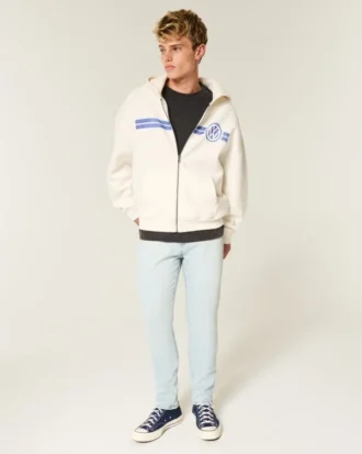 Light Wash Athletic Skinny Jeans