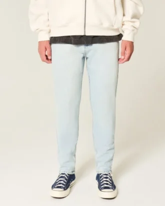 Light Wash Athletic Skinny Jeans