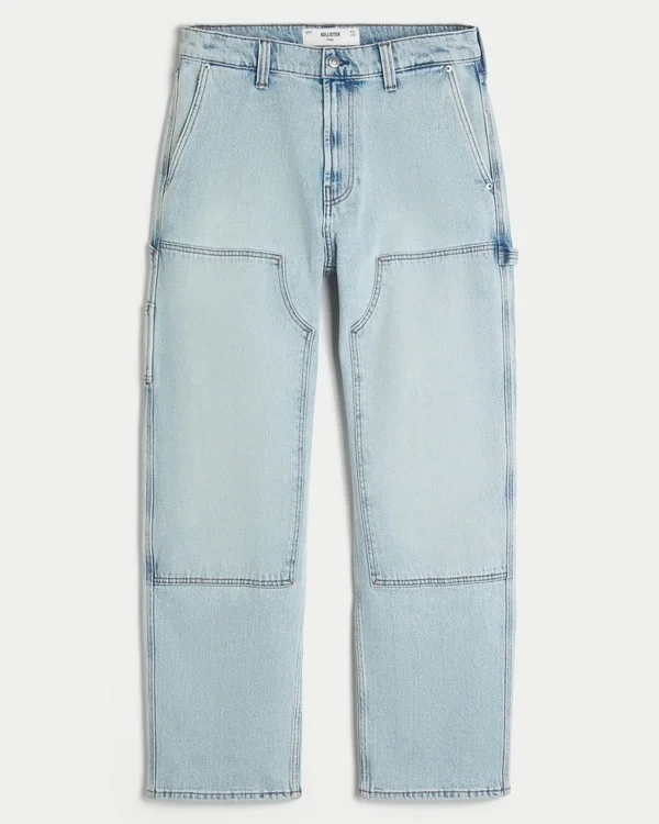 Light Wash Baggy Carpenter Jeans Light Wash Baggy Carpenter Jeans
