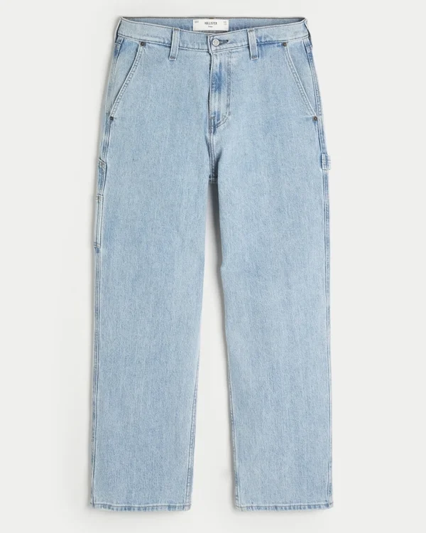 Light Wash Baggy Painter Jeans Light Wash Baggy Painter Jeans