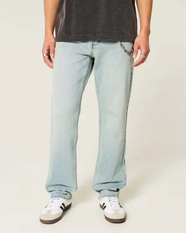 Light Wash Downforce Racing Graphic Loose Jeans Light Wash Downforce Racing Graphic Loose Jeans