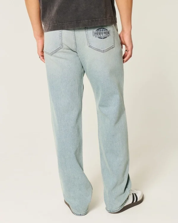 Light Wash Downforce Racing Graphic Loose Jeans Light Wash Downforce Racing Graphic Loose Jeans