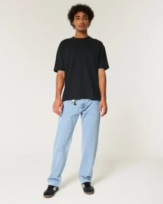 Light Wash Loose Jeans