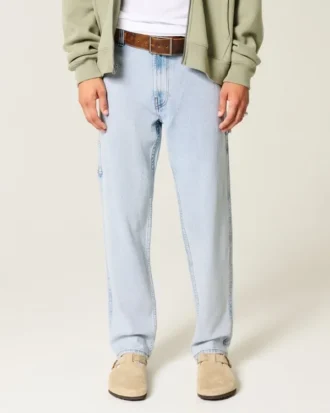 Light Wash Loose Painter Jeans