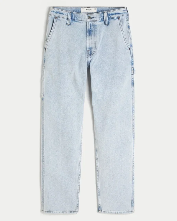 Light Wash Loose Painter Jeans Light Wash Loose Painter Jeans
