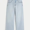 Light Wash New York Graphic Super Baggy Jeans Light Wash New York Graphic Super Baggy Jeans