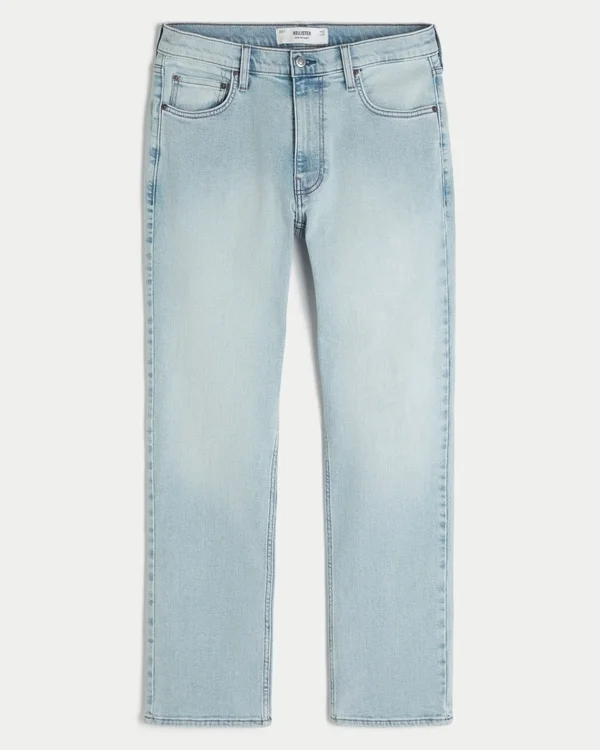 Light Wash Slim Straight Jeans Light Wash Slim Straight Jeans