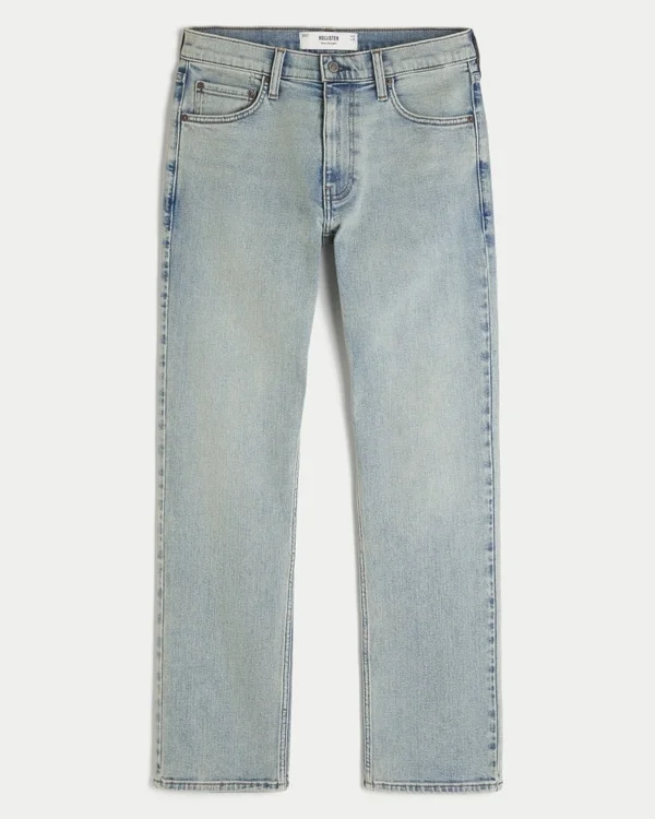Light Wash Slim Straight Jeans Light Wash Slim Straight Jeans