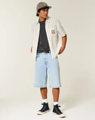 Light Wash Super Baggy Denim Shorts Light Wash Super Baggy Denim Shorts