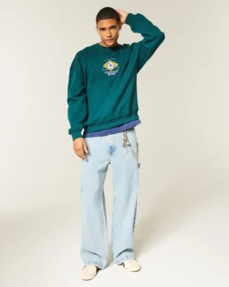 Light Wash Super Baggy Painter Jeans Light Wash Super Baggy Painter Jeans