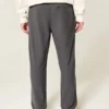 Linen-Blend Loose Pull-On Pants