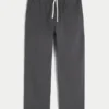Linen-Blend Loose Pull-On Pants