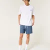 Linen-Blend Pull-On Shorts