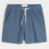 Linen-Blend Pull-On Shorts
