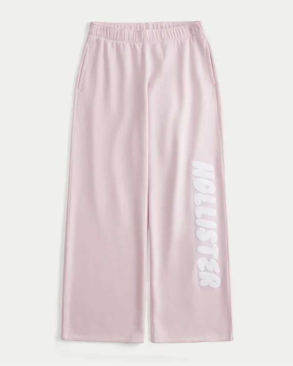 Logo Graphic Wide-Leg Sweatpants Logo Graphic Wide-Leg Sweatpants