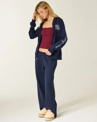 Logo Graphic Zip-Up Hoodie