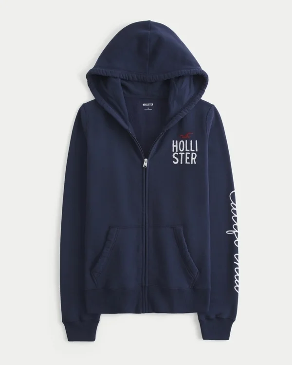 Logo Graphic Zip-Up Hoodie Logo Graphic Zip-Up Hoodie