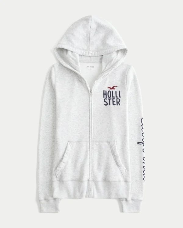 Logo Graphic Zip-Up Hoodie Logo Graphic Zip-Up Hoodie