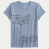 London Butterfly Graphic Baby Tee