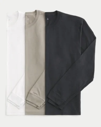 Long-Sleeve Cotton Layering T-Shirts