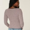 Long-Sleeve Scoop Top