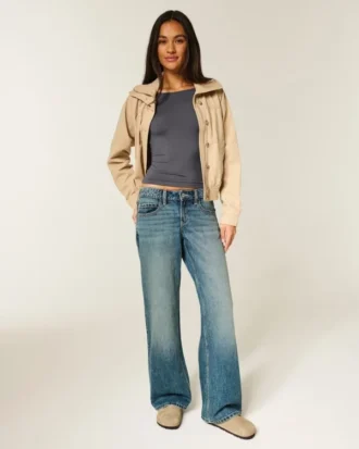 Long-Sleeve Seamless Fabric Slash-Neck Top