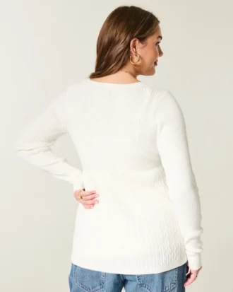 Long-Sleeve Square-Neck Babydoll