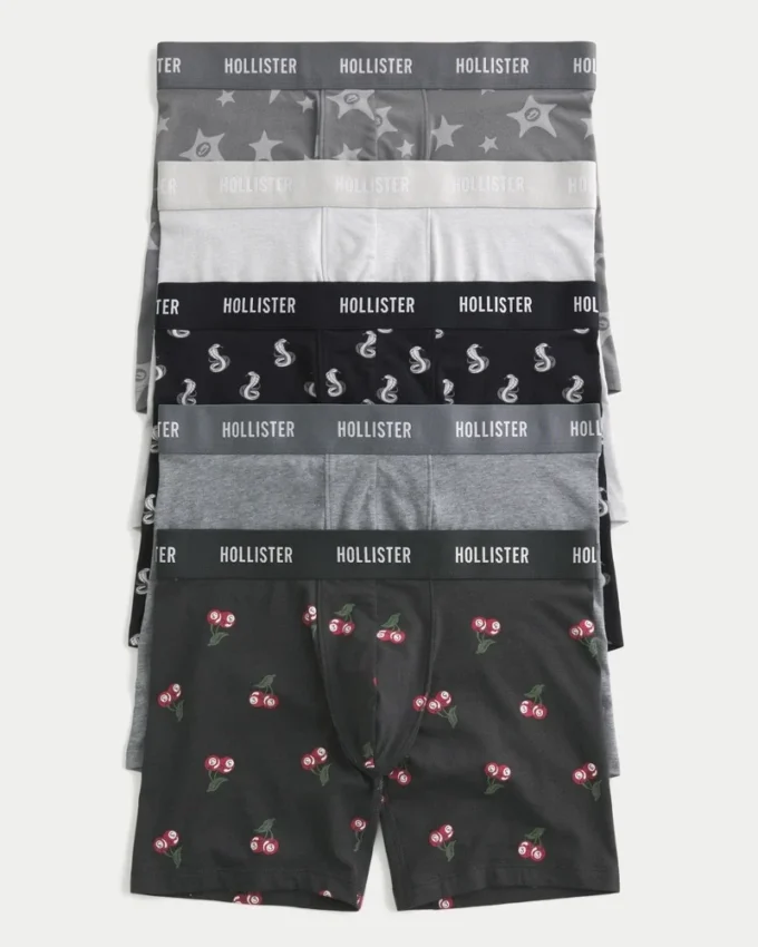 Longer-Length Boxer Briefs 5-Pack