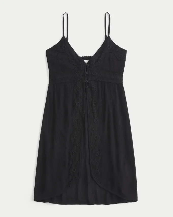 Longline Lace Detail Duster Tank