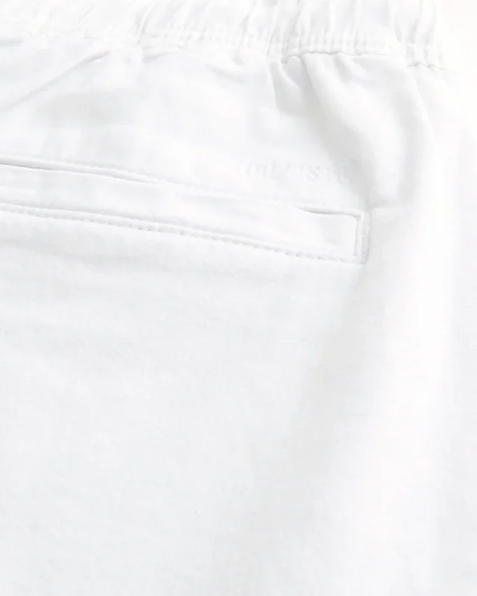 Loose Linen-Blend Pull-On Pants