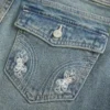 Low-Rise Butterfly Embroidery Medium Wash Bootcut Jeans Low-Rise Butterfly Embroidery Medium Wash Bootcut Jeans