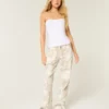 Low-Rise Camo Baggy Jeans