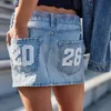 Low-Rise Class of ’26 Denim Mini Skort Low-Rise Class of ’26 Denim Mini Skort