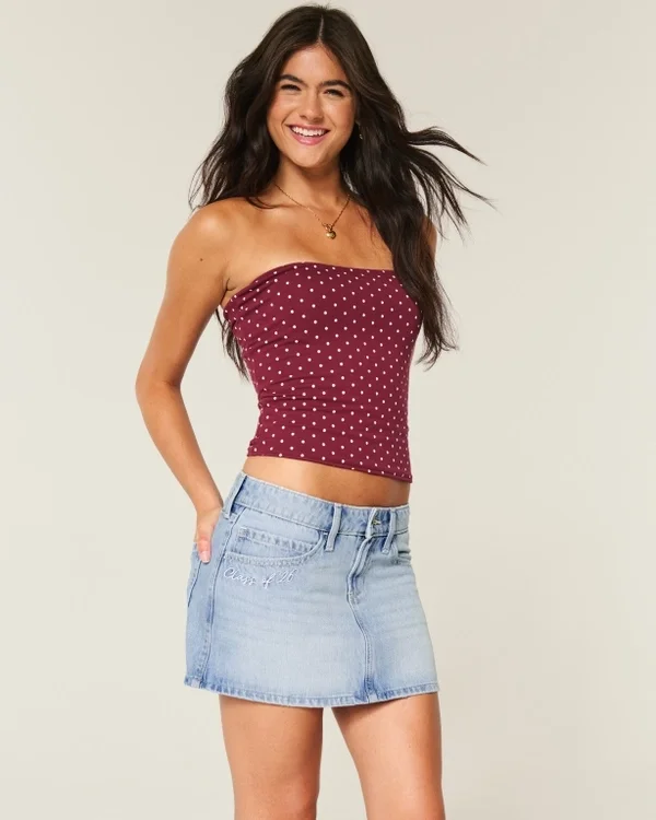 Low-Rise Class of ’26 Denim Mini Skort Low-Rise Class of ’26 Denim Mini Skort