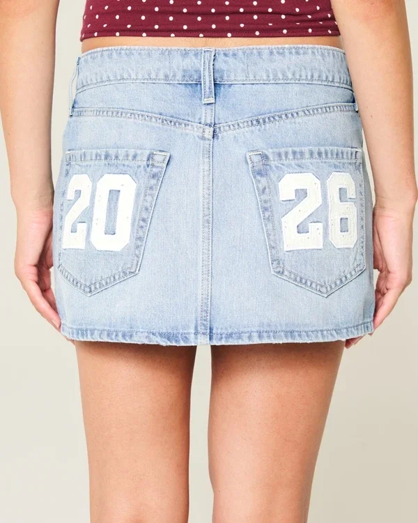 Low-Rise Class of ’26 Denim Mini Skort Low-Rise Class of ’26 Denim Mini Skort