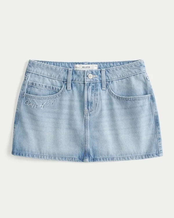 Low-Rise Class of ’26 Denim Mini Skort Low-Rise Class of ’26 Denim Mini Skort