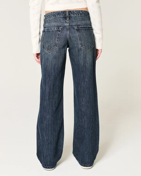 Low-Rise Dark Wash Baggy Jeans Low-Rise Dark Wash Baggy Jeans