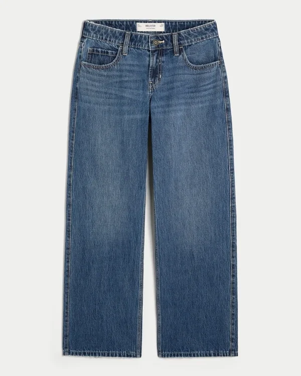 Low-Rise Dark Wash Baggy Jeans Low-Rise Dark Wash Baggy Jeans