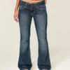 Low-Rise Dark Wash Belted Bootcut Jeans Low-Rise Dark Wash Belted Bootcut Jeans