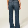 Low-Rise Dark Wash Belted Bootcut Jeans Low-Rise Dark Wash Belted Bootcut Jeans
