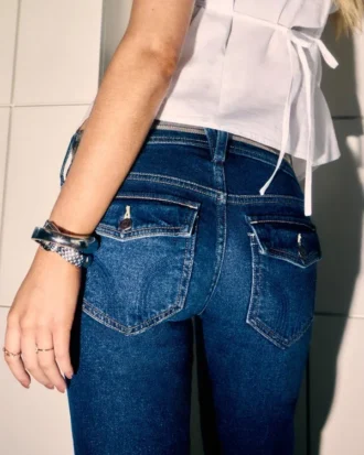 Low-Rise Dark Wash Bootcut Jeans Low-Rise Dark Wash Bootcut Jeans