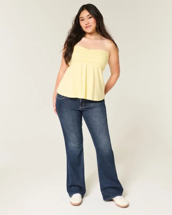 Low-Rise Dark Wash Bootcut Jeans Low-Rise Dark Wash Bootcut Jeans