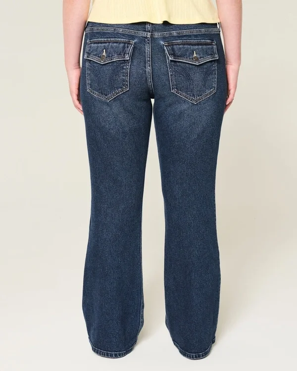 Low-Rise Dark Wash Bootcut Jeans Low-Rise Dark Wash Bootcut Jeans