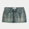 Low-Rise Denim Mini Skirt Low-Rise Denim Mini Skirt