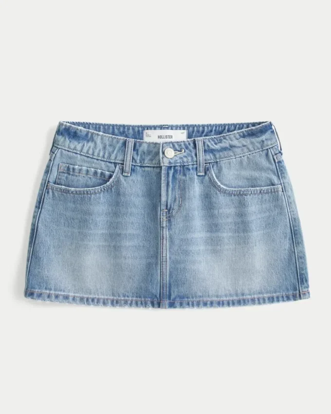 Low-Rise Denim Mini Skort Low-Rise Denim Mini Skort